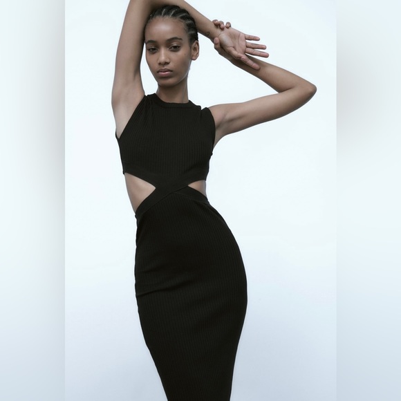 Zara Cut Out Dress BNWT - Picture 3 of 7